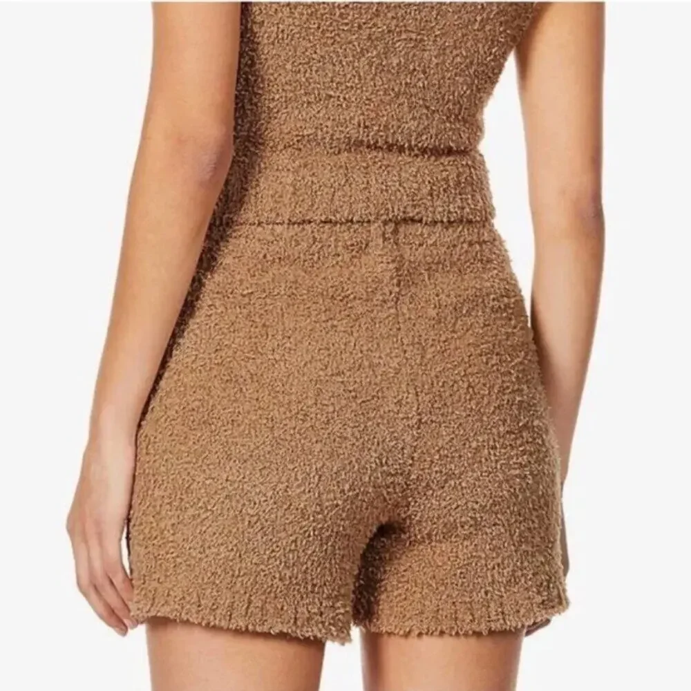 SKIMS Cozy Knit Short Camel Brown Size L/XL